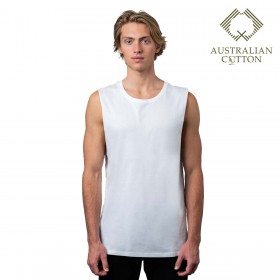 Australian Cotton Mens Muscle Tanks